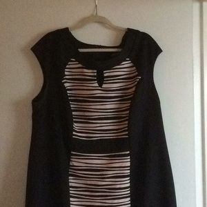 Black and pink dress